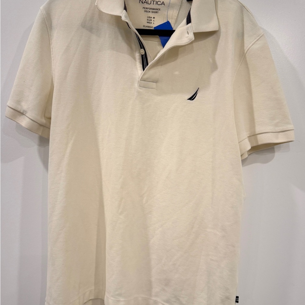 Nautica Men's Off-White Polo Shirt